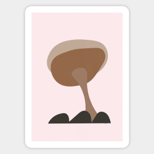 Mushroom, Mid Century, Nordic Decor Sticker